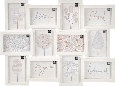 Мультирама Giftdecor на 12 фотографій 10 × 15 см Біла (8430852115683)