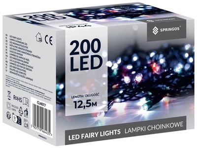 Гирлянда новогодняя Springos 200 LED 10 м (5907719464435)