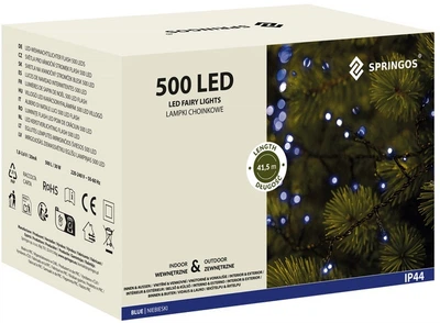 Новорічна гірлянда Springos 500 LED 40 м (5907719422039)