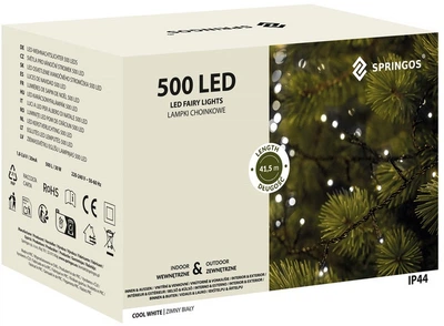 Новорічна гірлянда Springos 500 LED 40 м (5907719422015)