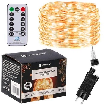 Новорічна гірлянда Springos 300 LED 30 м (5907719414584)