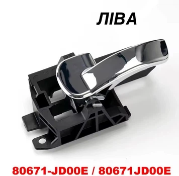 Внутрішня ручка дверей ліва Nissan Qashqai J10 06-13р. 80671-JD00E 80671JD00E