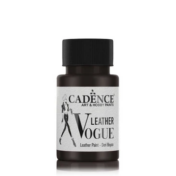 Краска акриловая для кожи Cadence Vogue Leather Metallic, LVM09 Черный, 50 мл (01 195 0009 0050)