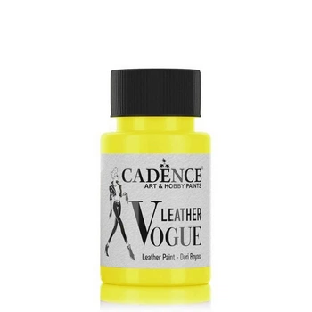 Краска акриловая для кожи Cadence Vogue Leather Phosphorus, LVF01 Желтый фосфорный, 50 мл (01 196 0001 0050)
