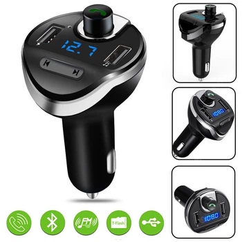 Автомобильный Fm Модулятор Трансмиттер CAR X19 BT Bluetooth голосовая связь HandsFree и USB зарядка