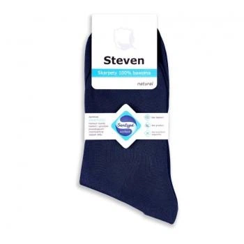 Мужские носки Steven 100 % хлопок 44-46 р т. синие