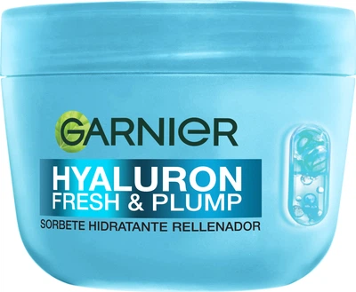Зволожувальний крем-сорбет Garnier Hyaluron Fresh & Plump Hydrating  Sorbet Cream З гіалуроновою кислотою для надання свіжості та пружності шкірі обличчя 85 г (3600542663243)