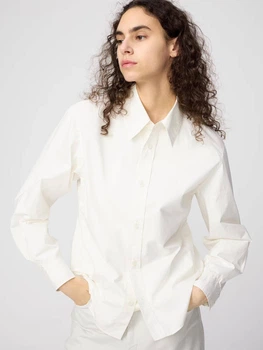 Сорочка бавовняна жіноча Uniqlo 898749422 XL Молочна (1159852517)