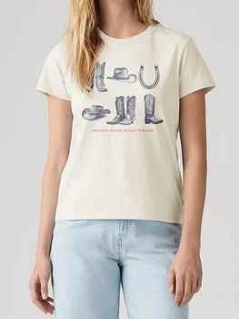 Футболка хлопковая женская Levi`s 994477628 M Молочная (1159852529)