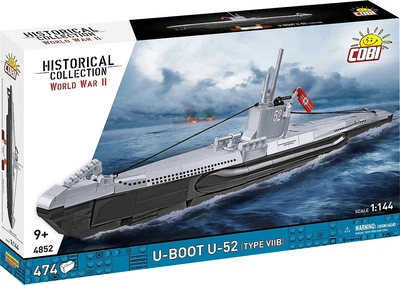 Конструктор Cobi WWII U-Boot U-52 (Type VIIB) 474 деталі (5902251048525)