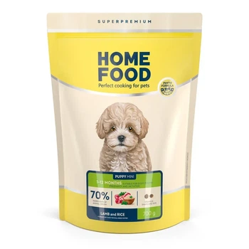 Сухий корм для цуценят малих порід ''Ягнятина та рис'' (700 г) Home Food