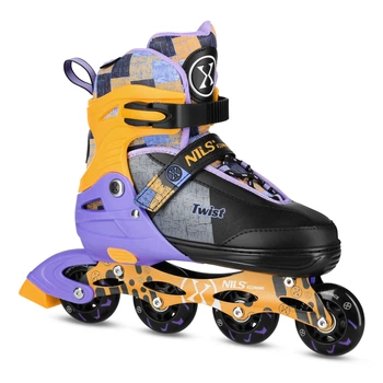 Роликові ковзани Nils NA13810 Twist S (31–34), чорно-жовті