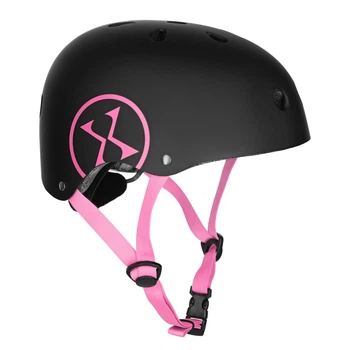 Захисний шолом MTW001 Nils Extreme, XS(48-52см), чорно-рожевий