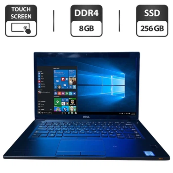 Ноутбук Dell Latitude 7480 / 14" (1920x1080) IPS Touch / Intel Core i7-6600U (2 (4) ядра по 2.6 - 3.4 GHz) / 8 GB DDR4 / 256 GB SSD / Intel HD Graphics 520 / WebCam б/у