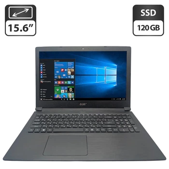 Ноутбук Acer Aspire 3 A315-33 / 15.6" (1366x768) TN / Intel Celeron N3060 (2 ядра по 1.6 - 2.48 GHz) / 8 GB DDR3 / 120 GB SSD / Intel Graphics / WebCam б/у