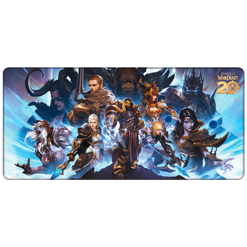 Коврик ігрова поверхня Blizzard World Of Warcraft 20th Anniversary XL Варкрафт (90*42 cm)