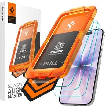 Защитное стекло Spigen ALM Glas.Tr Slim 3-PACK для Apple iPhone 17 Clear (8800283316162)