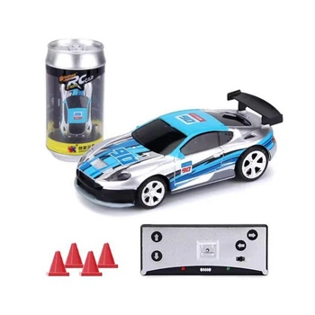 Мини-машинка на радиоуправлении Mini Race RC Car машинка в банке (silver)