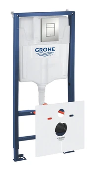 Инсталяционный комплект Grohe Rapid пневматический для подвесного унитаза 1130х500 мм Синий Хром (611950)