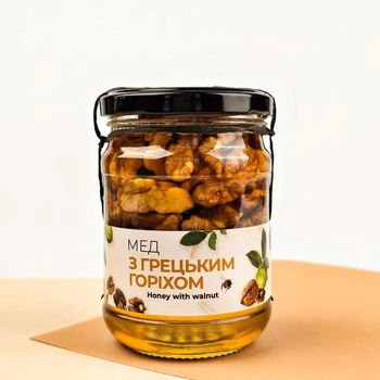 Мед с грецким орехом ЭКО-МедОК, 320 грамм