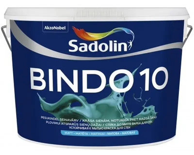 Краска для стен латексная матовая Sadolin Bindo 10 Бесцветный BC 2.33л