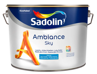 Фарба для стелі глибокоматова Sadolin Ambiance Sky Білий BW 10л