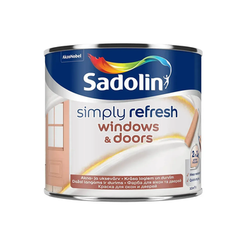 Краска для окон и дверей полуматовая Sadolin Simply Refres Windows&Doors Бесцветный BC 0.465л