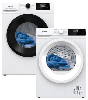 Комплект машин Gorenje Пральна W3NGPI72SBS + Сушильна D2HNE7E