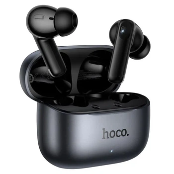 Наушники Bluetooth беспроводные Hoco EQ27 вакуумные с микрофоном, шумоподавлением ANC+ENC и AI-переводчиком Grey