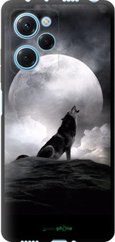 Чехол на Xiaomi Redmi Note 12 Pro Speed Воющий волк "934b-3334-70447"