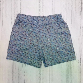 Дитячі трикотажні шорти для дівчинки SmileTime Gray Flower, сірі зріст 116 (LL17-15-1)