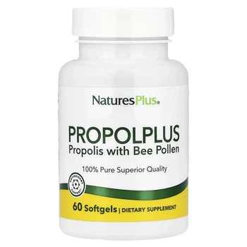 Прополіс Nature's Plus (Propoplus Propolis w/Bee Pollen) 180 мг/20 мг 60 капсул (NAP-03787)