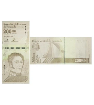 Банкнота 200000 боліварів Венесуела 2020 (2021) рік UNC