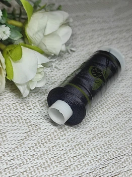 Нитки для бісеру 150D, Чорні Mimitex