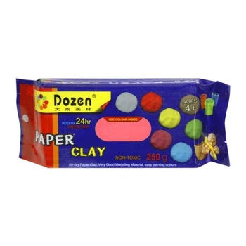 Паста для моделювання 250гр.Червона, самозастигаюча PCL250черв Dozen