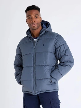 Куртка зимова коротка чоловіча U.S. Polo Assn 787357308 M Сіра (1159852434)