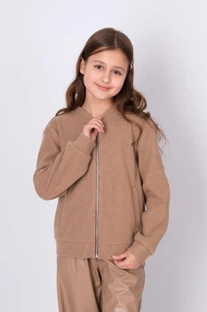 Бомбер ТМ MEVIS 5664 04 140 см коричневий