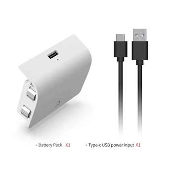 Аккумулятор для Xbox Series X S Dobe 800mah с кабелем для зарядки Type-C Белый