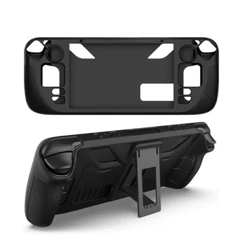 Защитный чехол-подставка Pgtech для Steam Deck - Steam Deck Oled с ножкой Черный