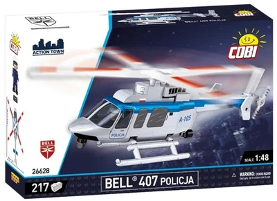 Конструктор Cobi Цивільні літаки Bell 407 Поліція 217 шт (COBI-26628) (5902251266288)