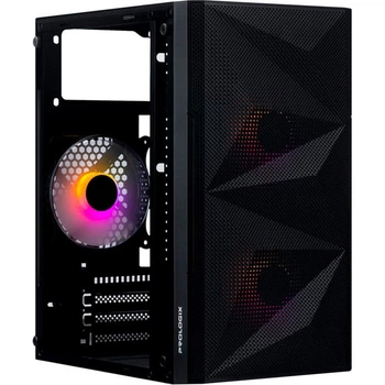 Корпус Prologix E113 Tempered Glass&Mesh Black [146863]
