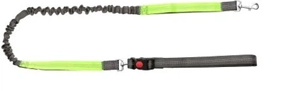 Smycz dla psów Paw Love hands-free z gumką Szara (5714156138580)