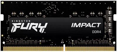 Оперативна памʼять Kingston Fury SODIMM DDR4-3200 32768MB PC4-25600 Impact Black (KF432S20IB/32)