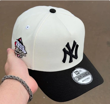 Бейсболка New Era New York 1999, чорно-біла з вишивкою, повсякденна