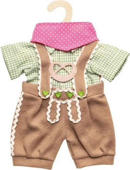 Комплект одягу для ляльок Heless Doll з сорочкою та шарфом 28-35 см 1520421 (4001949011146)