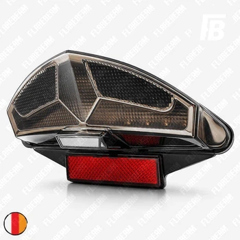 Фонарь задний 01 для мотоциклов BMW F 650 F 800 G 650 R 1200 светодиодный (LED) хром корпус тонированный