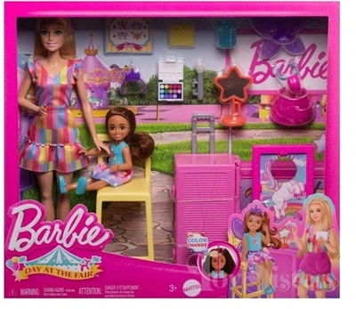 Lalka z akcesoriami Barbie Chelsea Dzień na jarmarku (zmiana koloru) JFL61 (0194735300341)