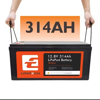Акумулятор LiFePO4 LITHTECH 12.8V 314Ah з BMS,BlUETOOTH,GRADE A,літій-залізо-фосфатна батарея для ДБЖ, RV, сонячних систем