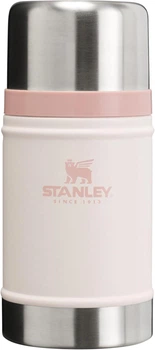 Термос для еды и напитков с широким горлом Stanley Legendary Rose Quartz объем 0.7 л, цвет свет розовый, тепло до 15 ч, 10-11350-020