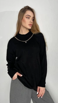 Свитер женский Чёрный onesize